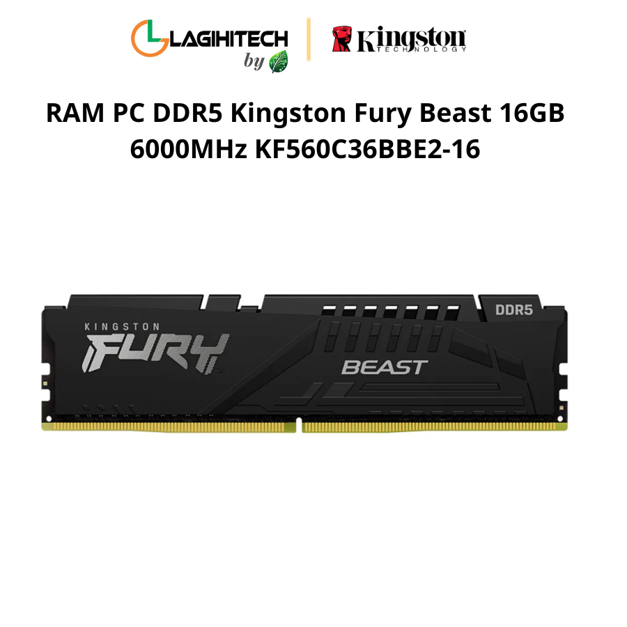 ram pc ddr5 kingston fury beast 16gb 6000MHz KF560C36BBE2-16 h1