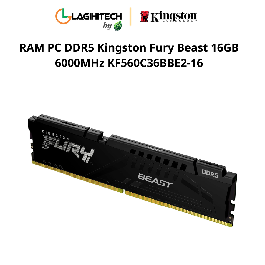 ram pc ddr5 kingston fury beast 16gb 6000MHz KF560C36BBE2-16 h2