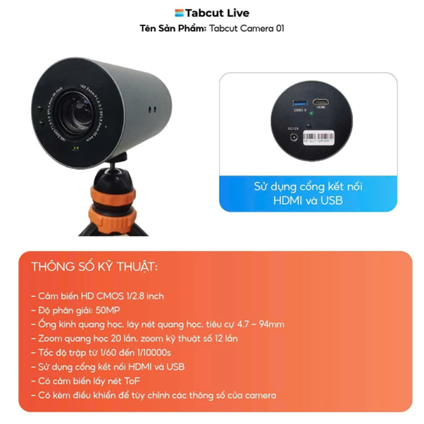 Camera Tabcut Live 01 4K