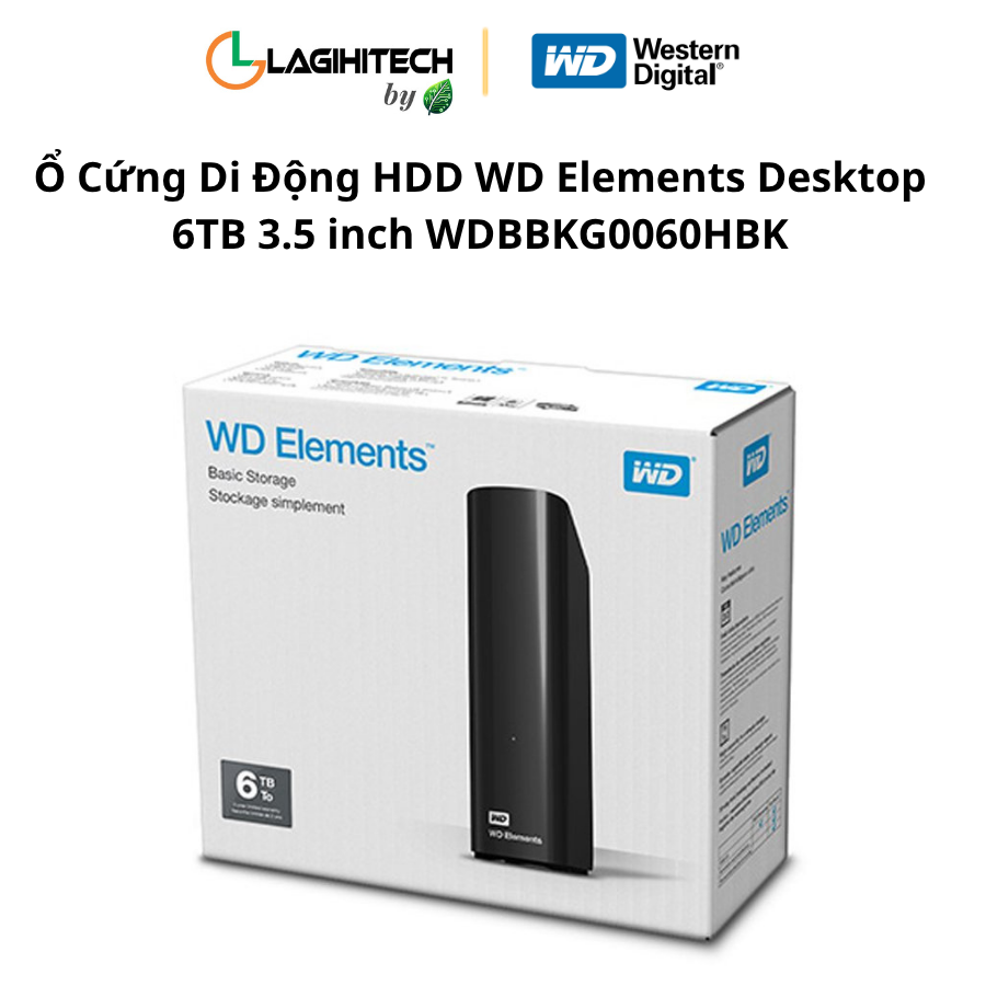 o cung di dong hdd wd elements desktop 6tb 3.5 inch wdbbkg0060hbk h5