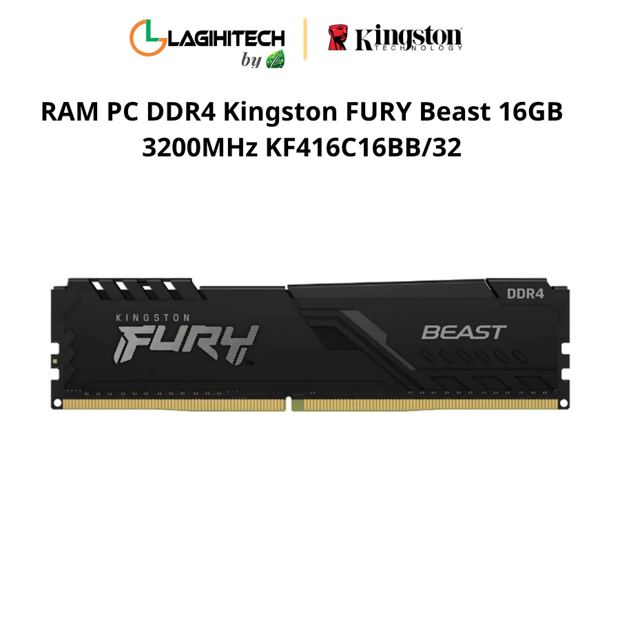 ram pc ddr4 kingston fury beast 16gb 3200mhz KF416C16BB:32 h1