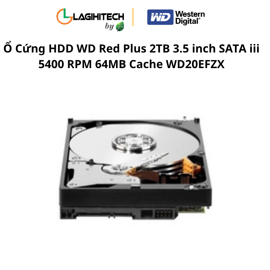 o cung hdd wd red plus 2tb 3.5 inch sata iii 5400 rpm 64mb cache wd20efzx h3