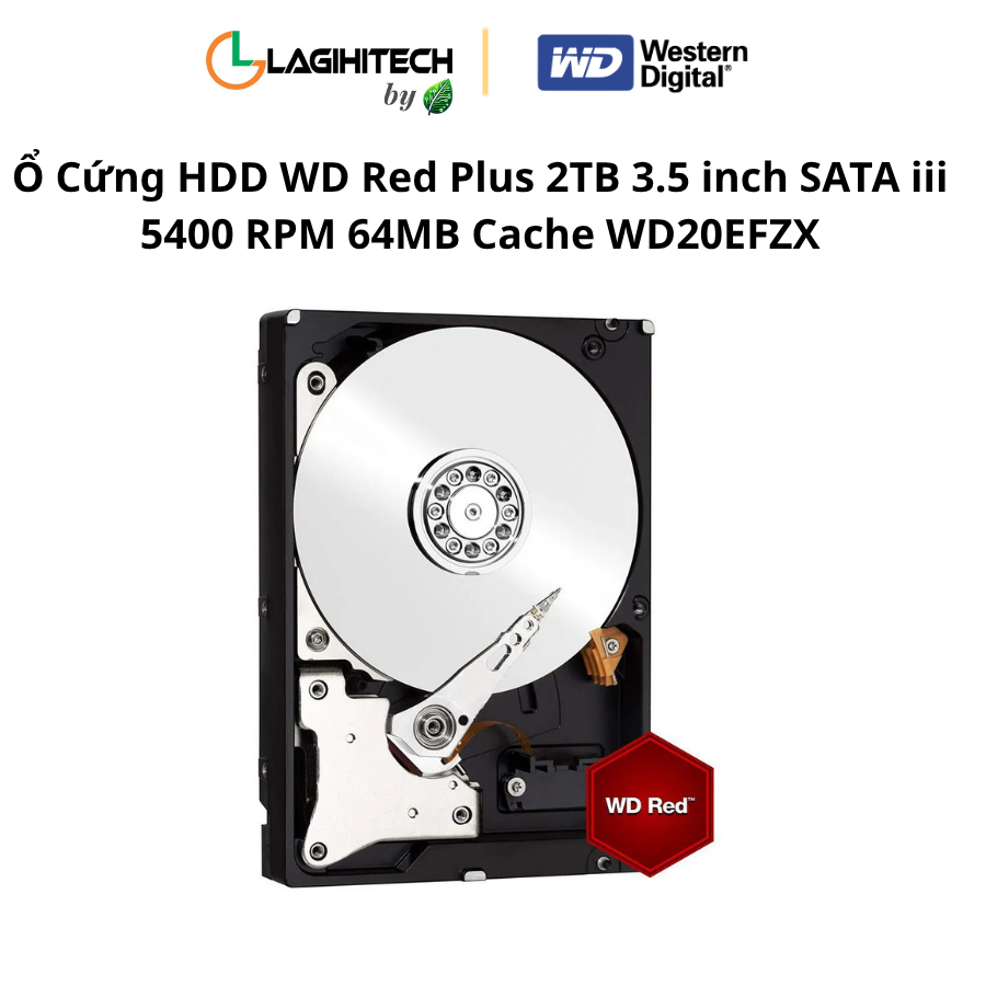 o cung hdd wd red plus 2tb 3.5 inch sata iii 5400 rpm 64mb cache wd20efzx h4
