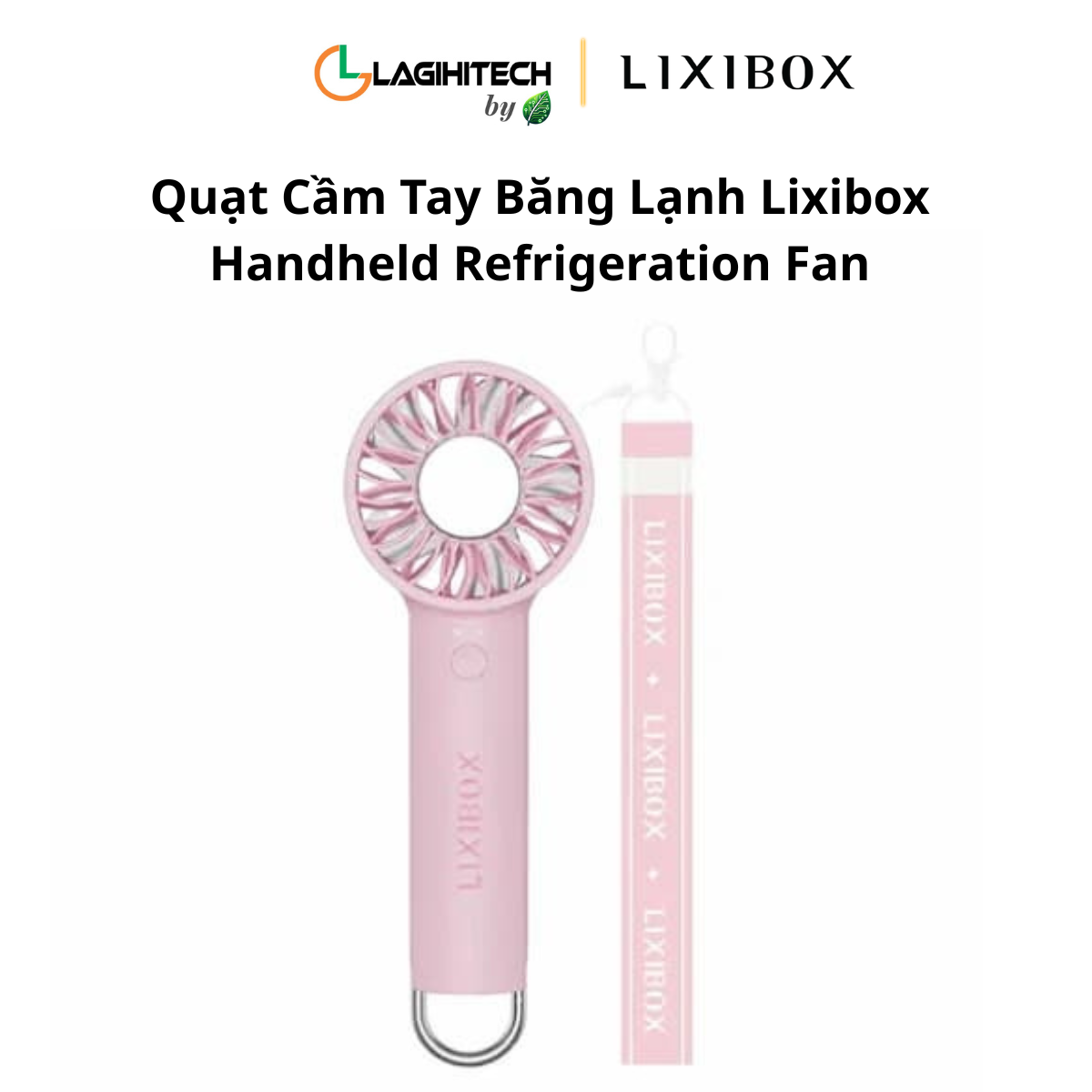 quat cam tay bang lanh lixibox handheld refrigeration fan h5