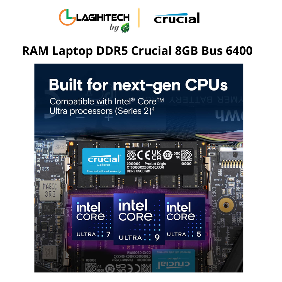 ram laptop ddr5 crucial 8gb bus 6400 h2