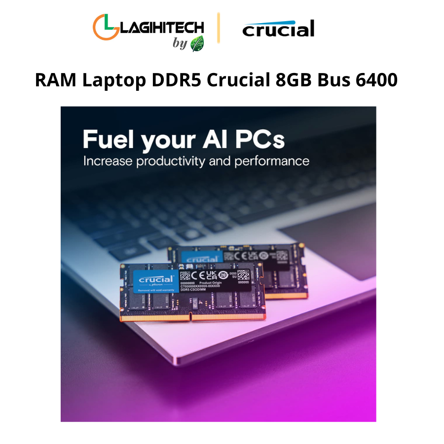 ram laptop ddr5 crucial 8gb bus 6400 h3
