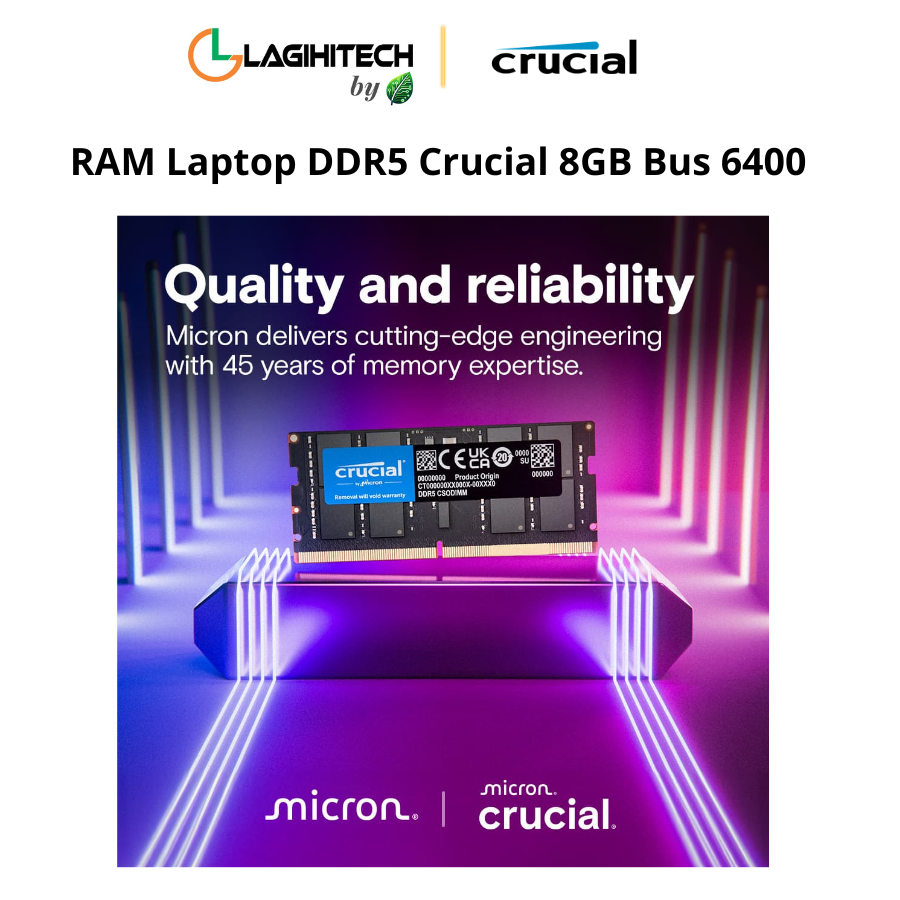 ram laptop ddr5 crucial 8gb bus 6400 h4