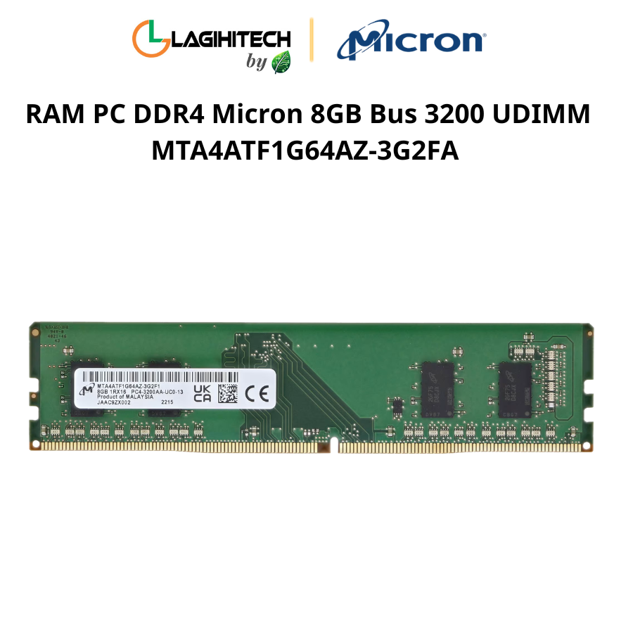 ram pc ddr4 micron 8gb bus 3200 udimm mta4atfg64az-3g2fa h1
