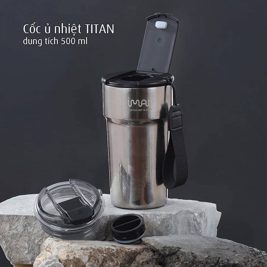 Coc Titan giu nhiet iMAT 500ml hinh 1