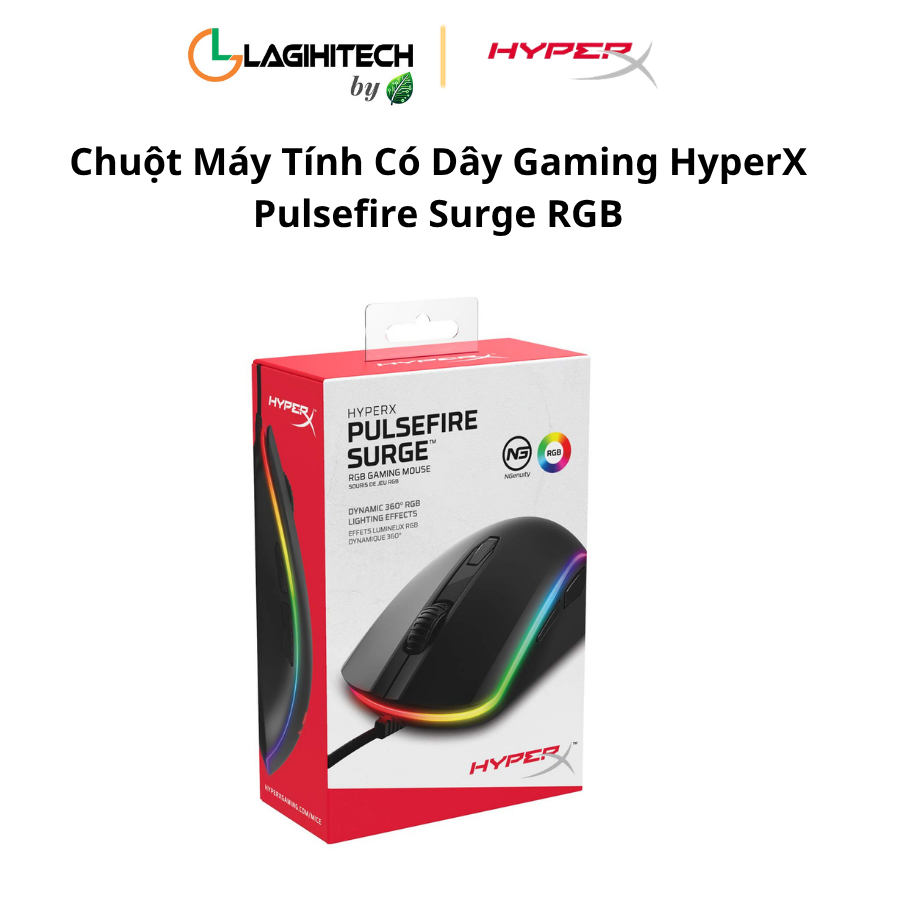 chuot may tinh co day gaming hyperx pulsefire surge rgb h4