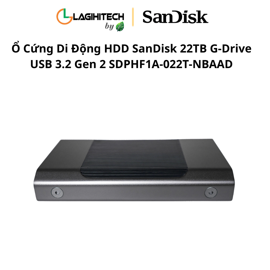 o cung di dong hdd sandisk professional 22tb g-drive usb 3.2 gen 2 sdphf1a-022t-nbaad h4