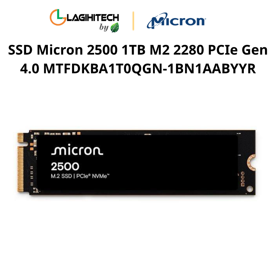 SSD Micron 2500 1TB M2 2280 PCIe Gen 4.0 MTFDKBA1T0QGN-1BN1AABYYR h1