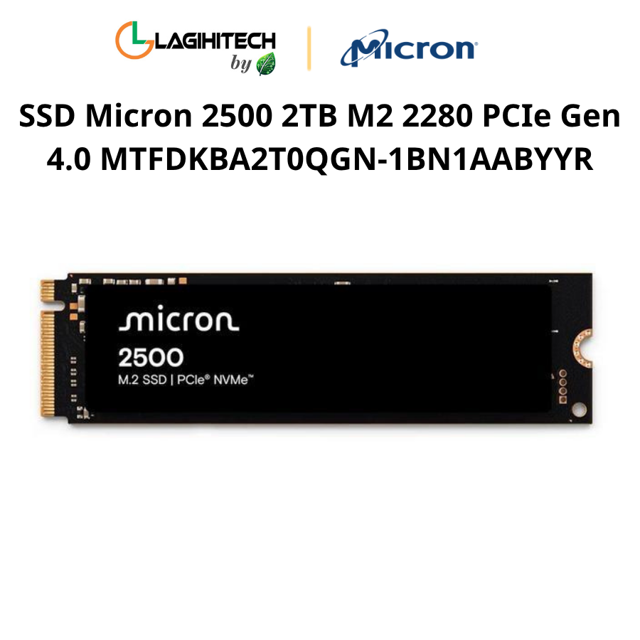 SSD Micron 2500 2TB M2 2280 PCIe Gen 4.0 MTFDKBA2T0QGN-1BN1AABYYR h1