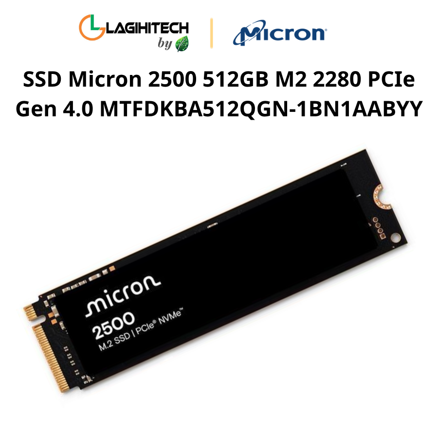 SSD Micron 2500 512GB M2 2280 PCIe Gen 4.0 MTFDKBA512QGN-1BN1AABYY h1