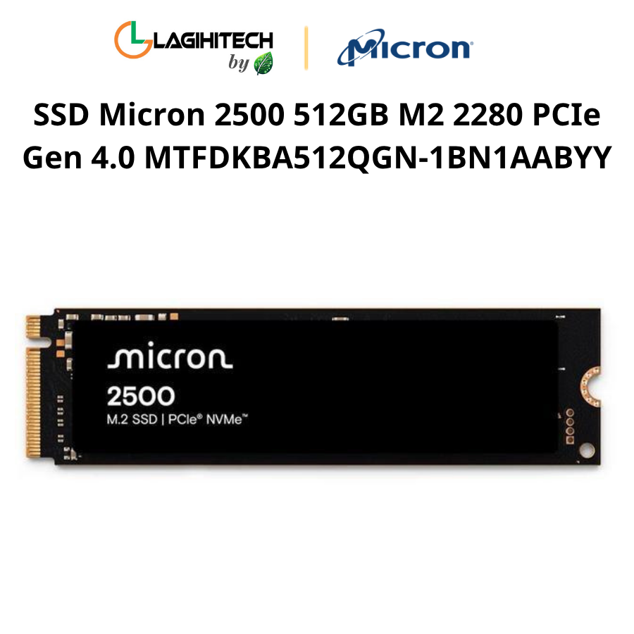 SSD Micron 2500 512GB M2 2280 PCIe Gen 4.0 MTFDKBA512QGN-1BN1AABYY h2