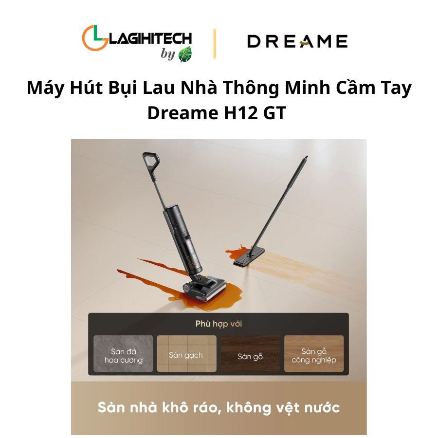 may hut bui lau nha thong minh cam tay dreame h12 gt h5