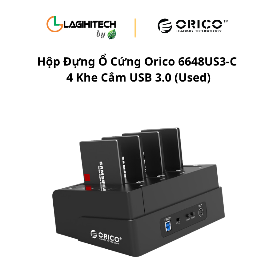 hop dung o cung orico 6648us3-c 4 khe cam usb 3.0 (used) h2