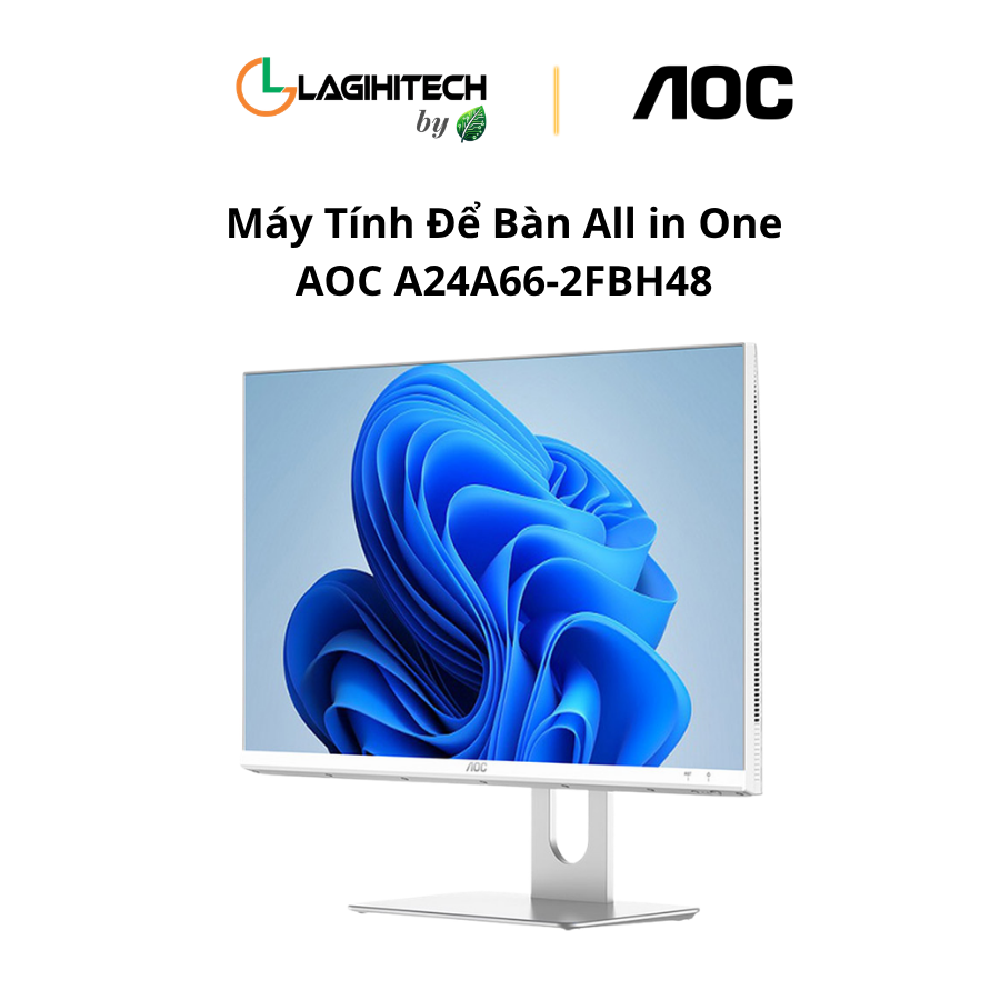 may tinh de ban all in one AOC A24A66-2FBH48 (Intel Core i5-12450H | 16GB | 512GB | Integrated GPU | 23.8 inch LED FHD | WIN 11 Pro) h2