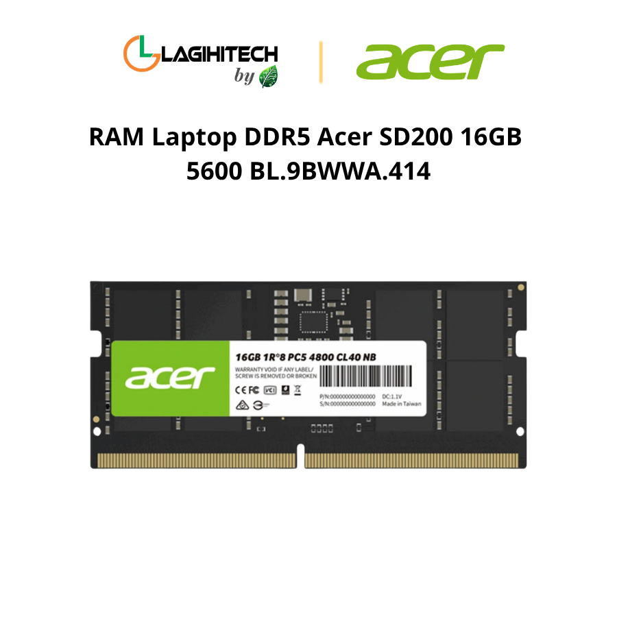 RAM Laptop DDR5 Acer SD200 16GB 5600 BL.9BWWA.41 h1