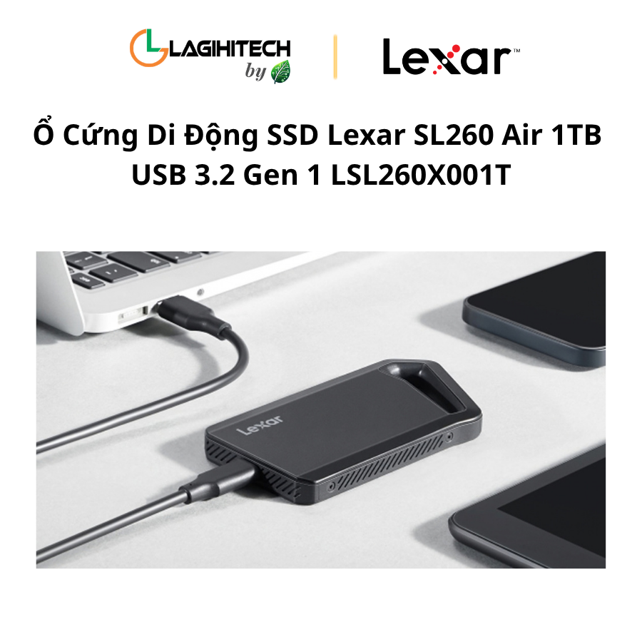 SSD Lexar SL260 Air 1TB USB 3.2 Gen 1 LSL260X001T h4