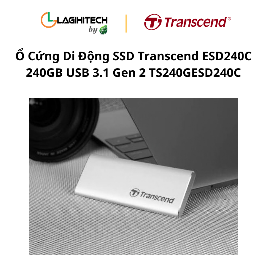 SSD Transcend ESD240C 240GB USB 3.1 Gen 2 TS240GESD240C h3