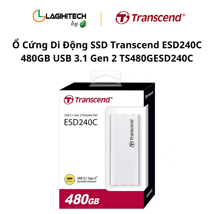 SSD Transcend ESD240C 480GB USB 3.1 Gen 2 TS480GESD240C h7