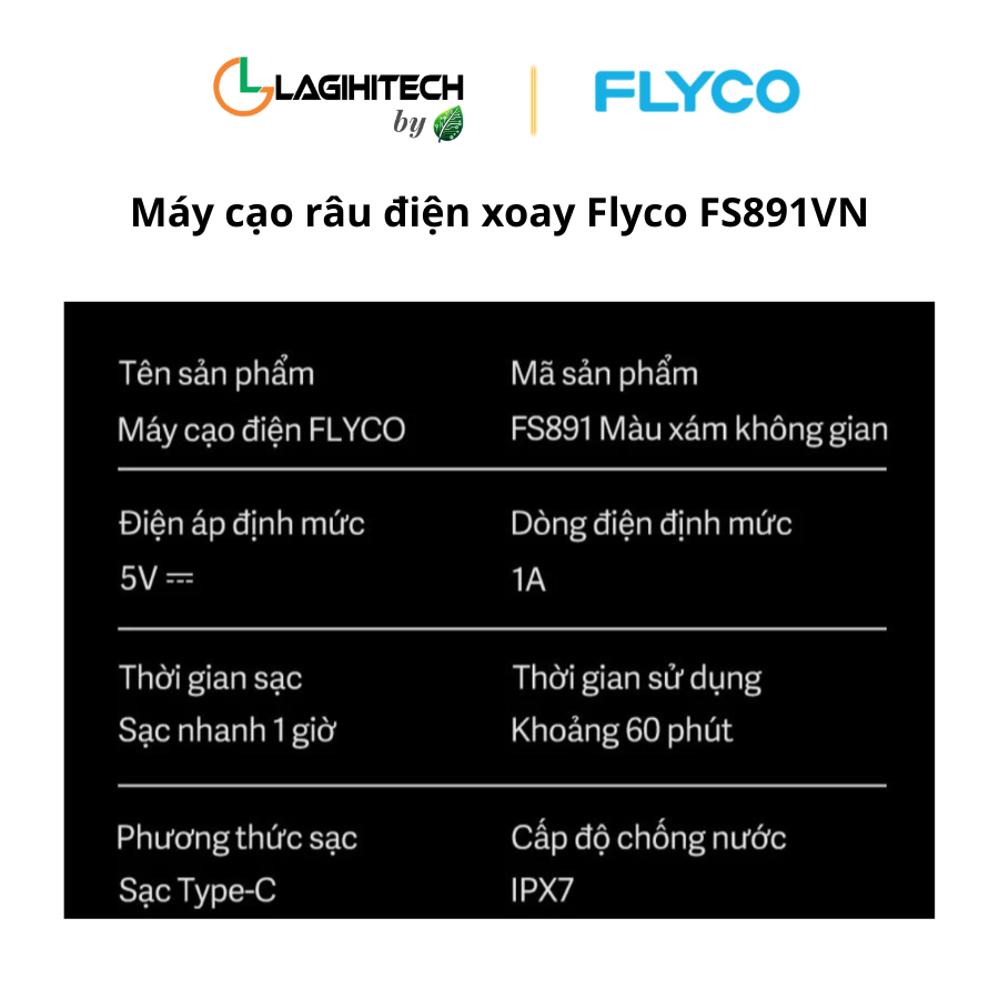 may cao rau dien xoay flyco fs891vn 8
