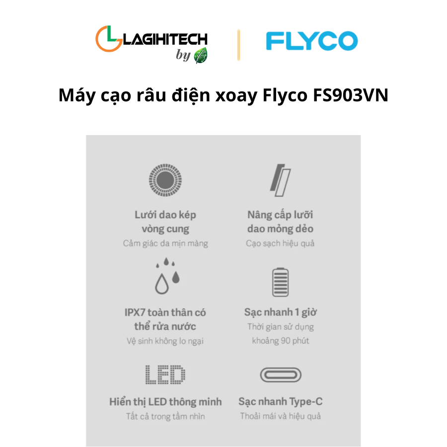 may cao rau dien xoay flyco fs903vn 7