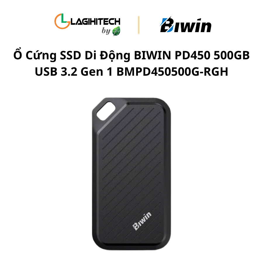 SSD BIWIN PD450 500GB USB 3.2 Gen 1 BMPD450500G-RGH h1