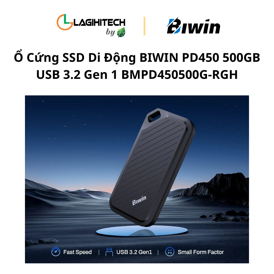 SSD BIWIN PD450 500GB USB 3.2 Gen 1 BMPD450500G-RGH h5