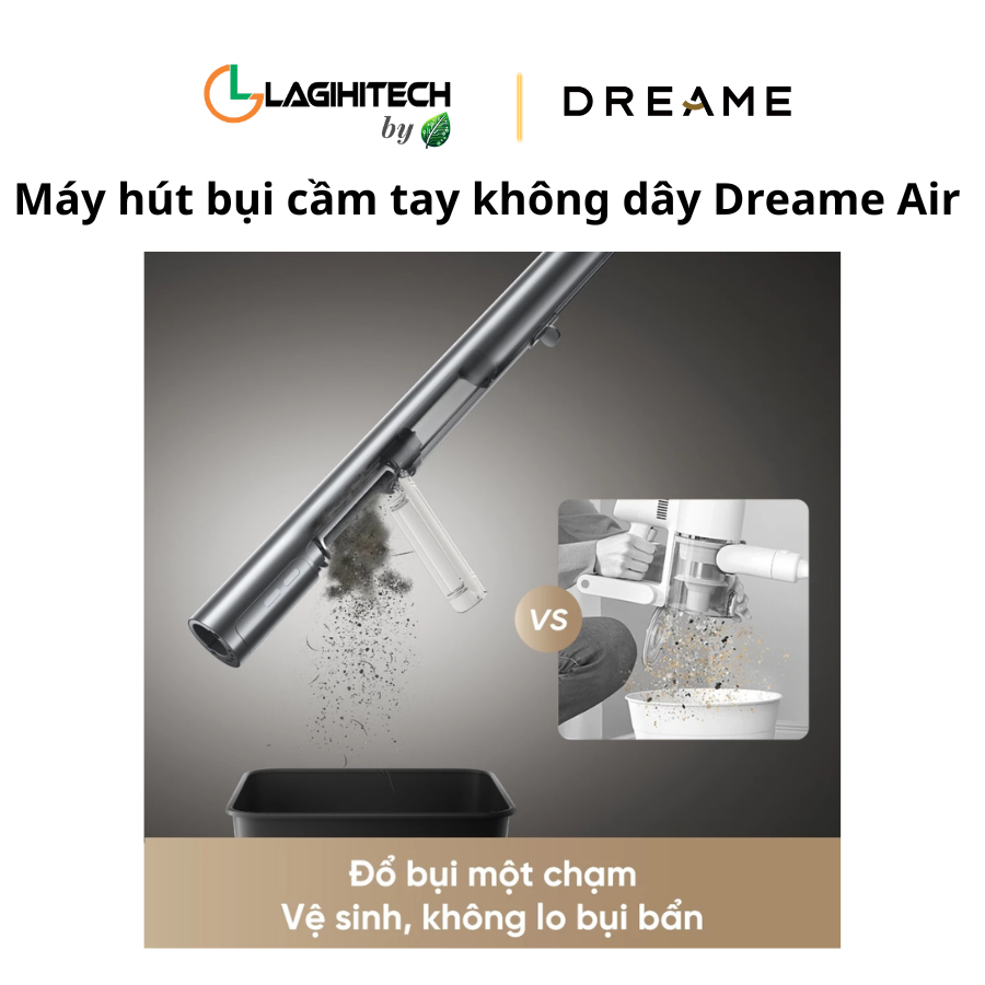 may hut bui cam tay khong day dreame air h5