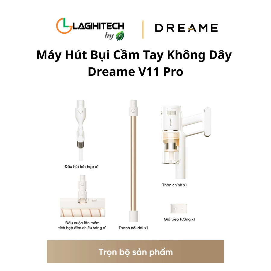 may hut bui cam tay khong day dreame v11 pro h4
